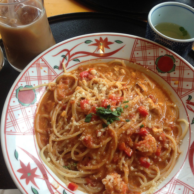 オマール海老とビスクスープスパゲッティ(洋麺屋五右衛門 麻布十番店)