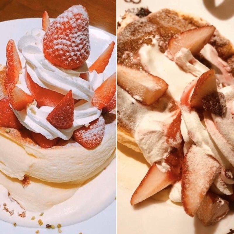 苺のパンケーキ(麻布珈琲 恵比寿館)