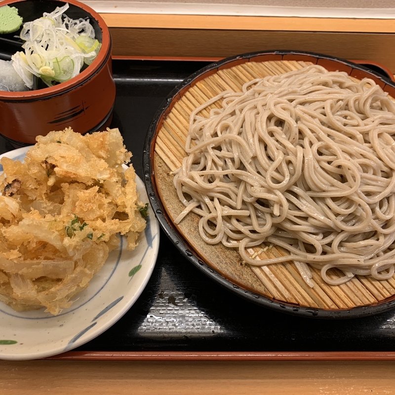 かき揚げ&もり蕎麦(かのや 新宿西口店 )