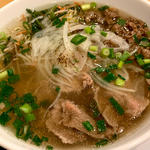 炒め緑野菜と牛肉のパワーフォー(ベトナム料理 フォーハノイ北千住 Vietnamese Restaurant Pho Hanoi Kita-Senju)