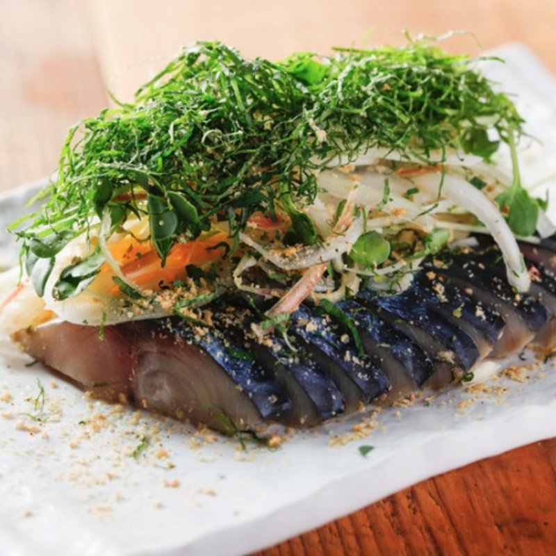薬味たっぷりガリシソ〆鯖(クラフト麦酒酒場 シトラバ 高円寺店)