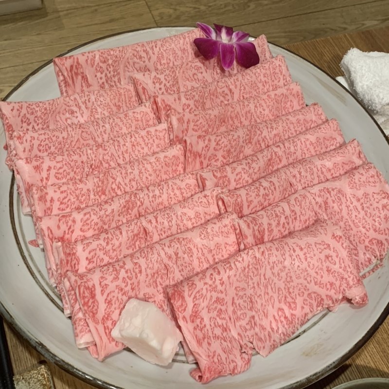 特選和牛すき焼きコース(和牛まつした 上通り店)