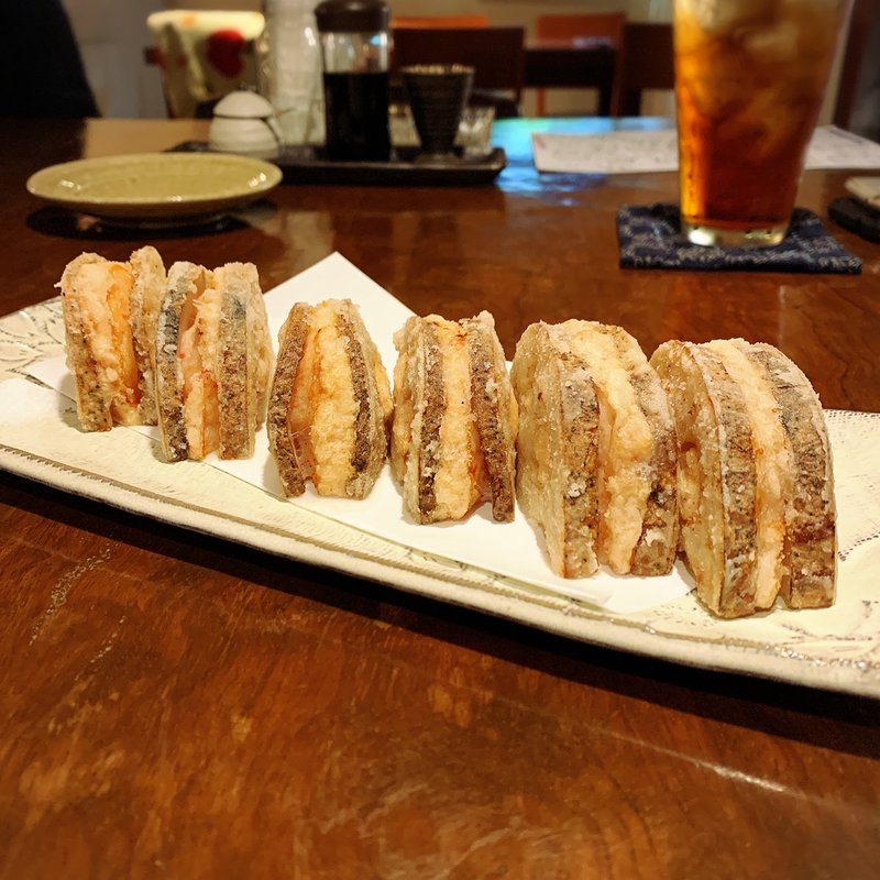 海老真丈レンコン挟み揚(久吉)