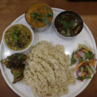 南インドタミルスペシャルセット(築地スパイス食堂かぶと)
