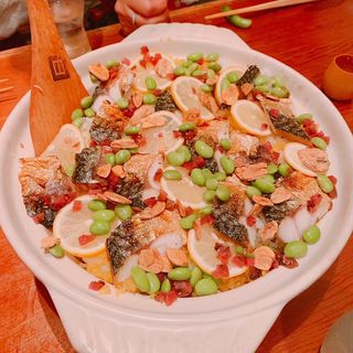 焼き鯖と枝豆の混ぜご飯(交番通り四十)