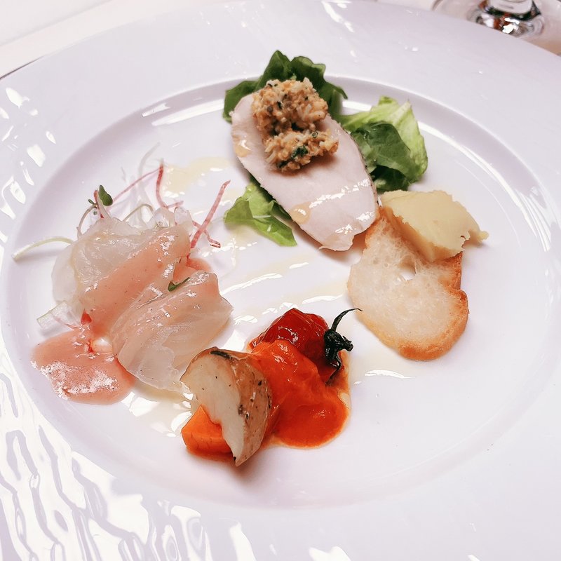 ランチコース　前菜の盛り合わせ(青山エリュシオンハウス)