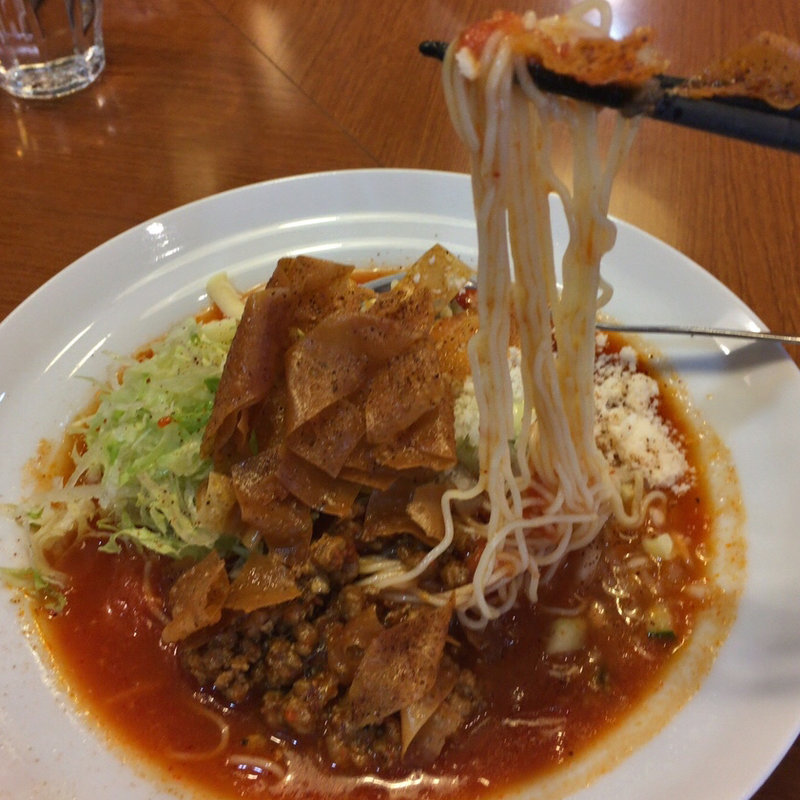 太陽のメキシカンタコス冷麺(新御茶ノ水 萬龍（まんりゅう）)
