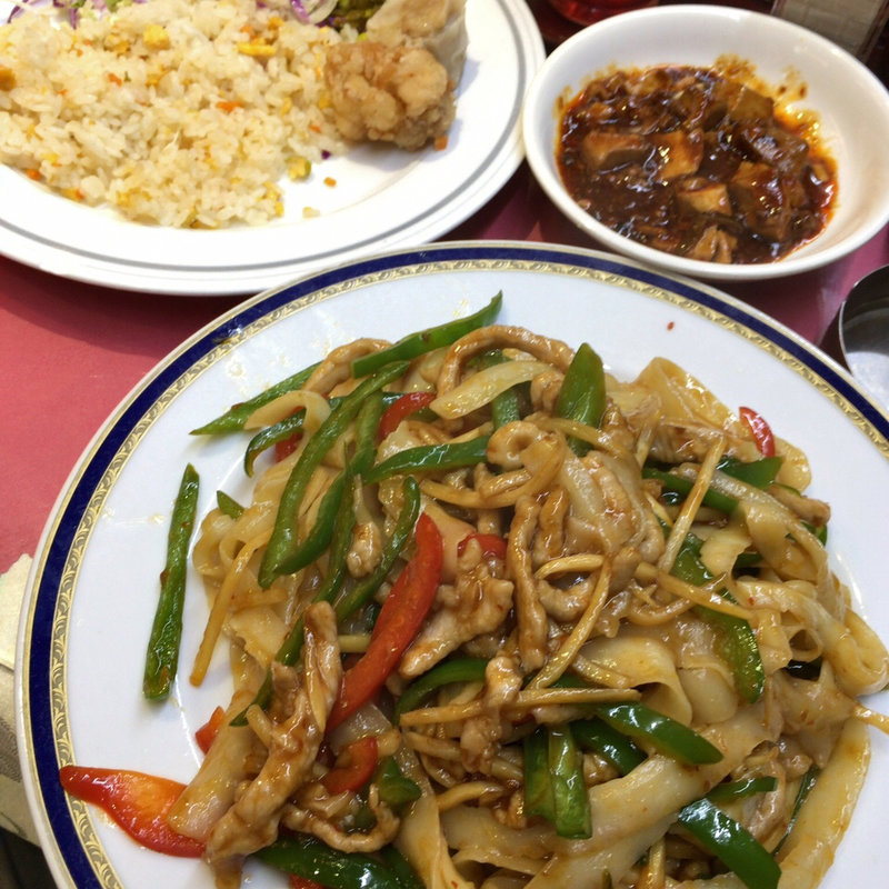 青椒肉絲刀削麺炒め(随苑)