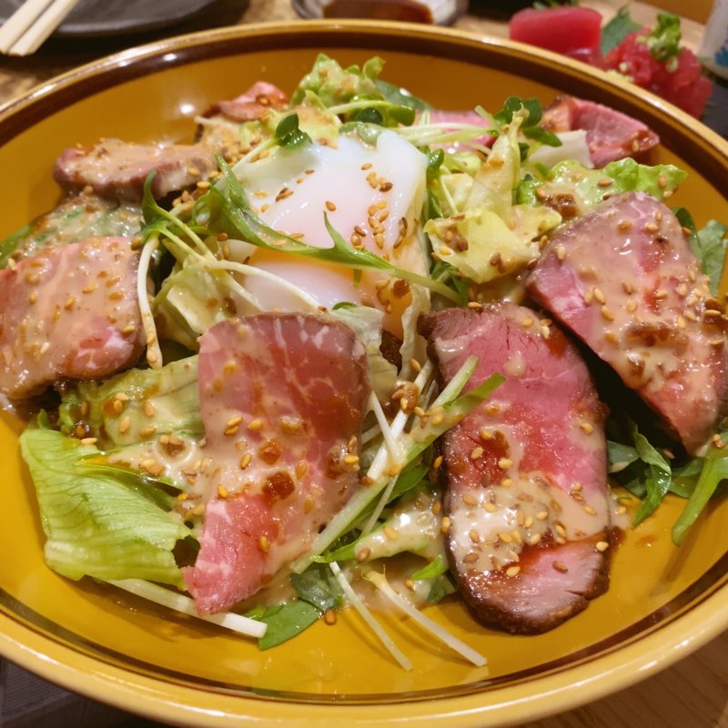 ローストビーフサラダ(太平洋酒場)