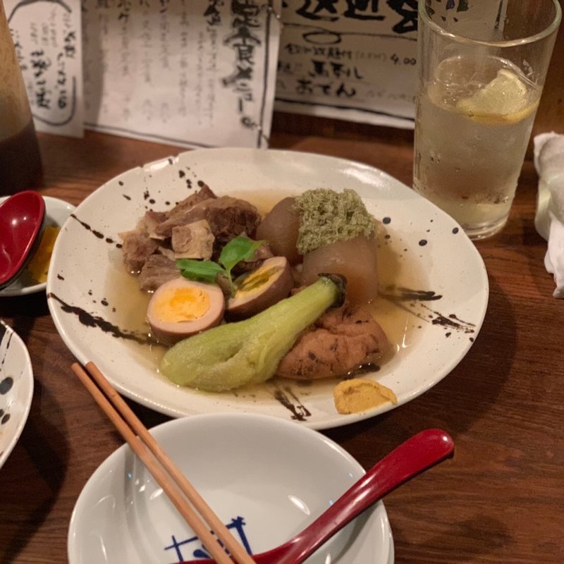 おでん5点盛り(菊松食堂)