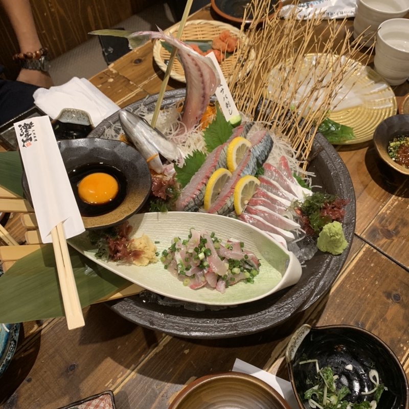 活豊後さば刺し(九州 熱中屋有楽町 LIVE )