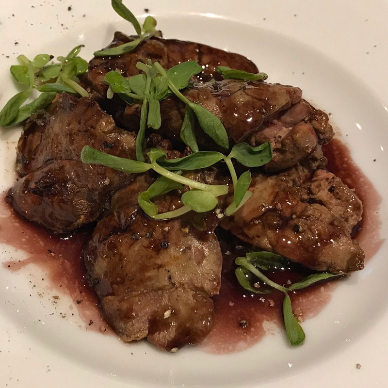 道内産 白レバーの炭火焼(エノテカ・イル・ジェンティーレ)