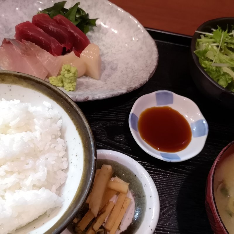 お刺身定食(美食処 作治)