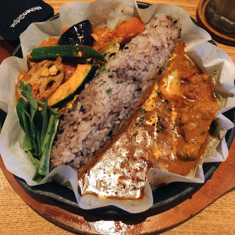 ハーフ&ハーフ（匠えん&野菜）(鉄板カレー 匠えん)