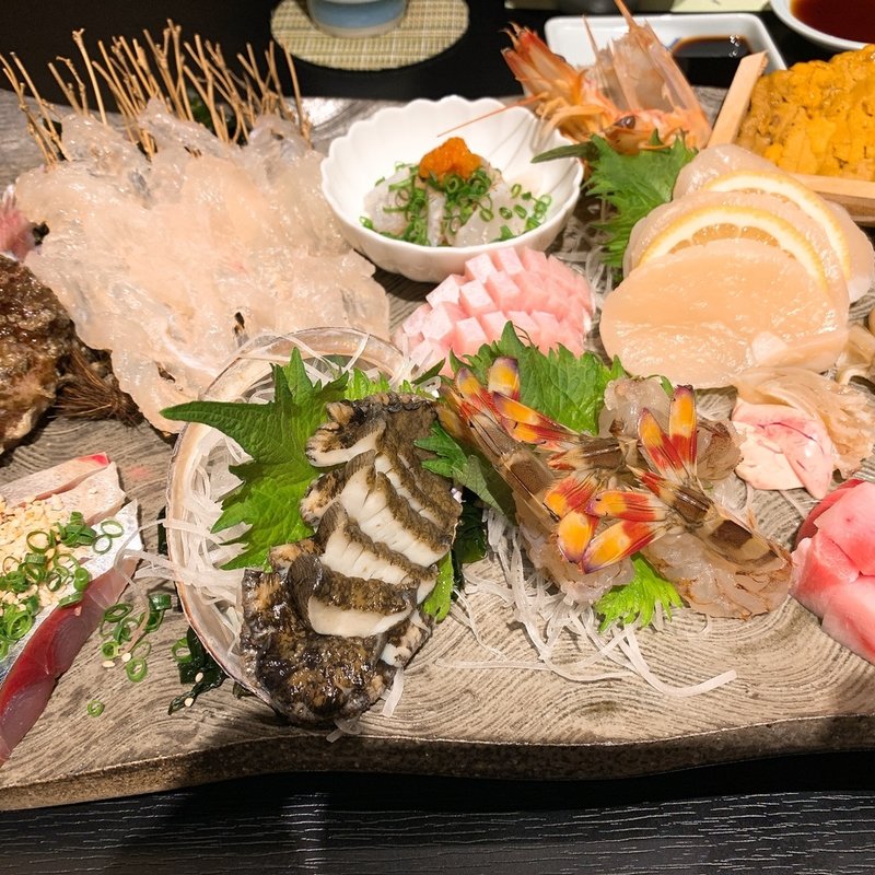 刺し盛り(旬魚ふぐ料理 おかもと)