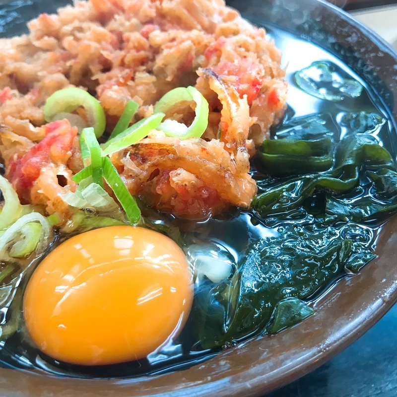 桜えび天そば ＋ 玉子(君塚 池袋店 )