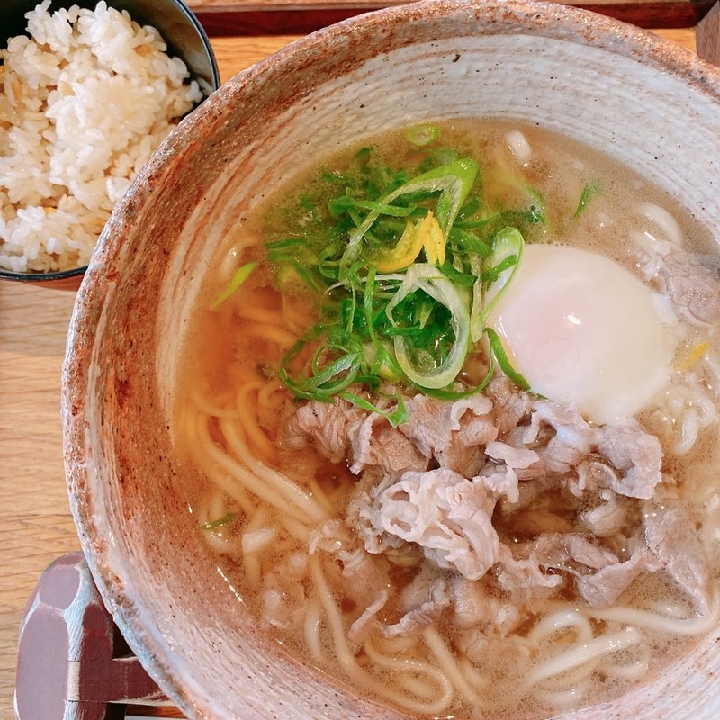 肉うどん(うどん山長 恵比寿店)