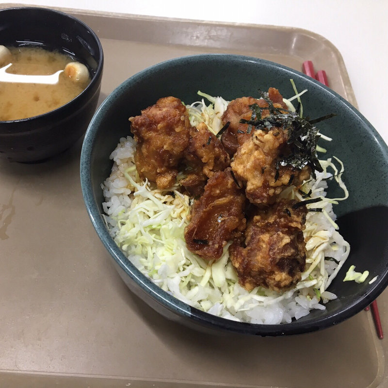 唐揚げ丼(東北福祉大学食堂 国見キャンパス （福祉大国見学食）)