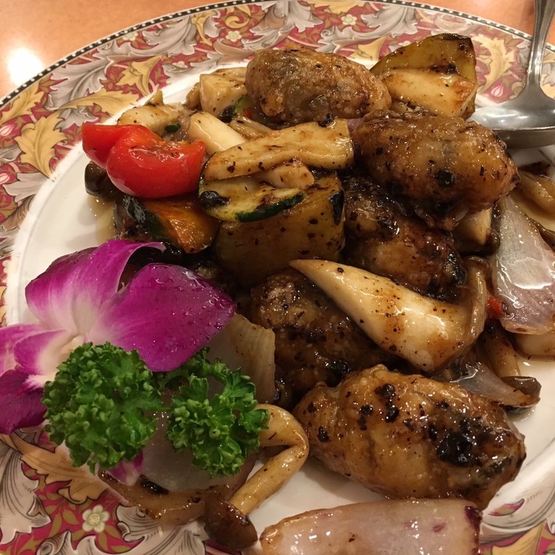 牡蠣の豆豉炒め(鳳林)