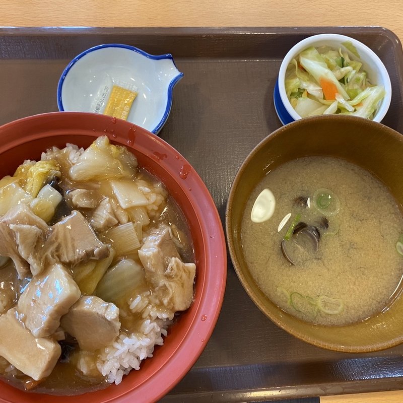 とろうま豚中華丼しじみ汁おしんこセット(すき家 263号福岡野芥店 )