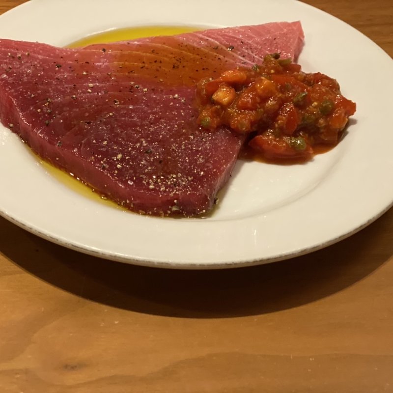 塩マグロのカルパッチョ(チクロ)