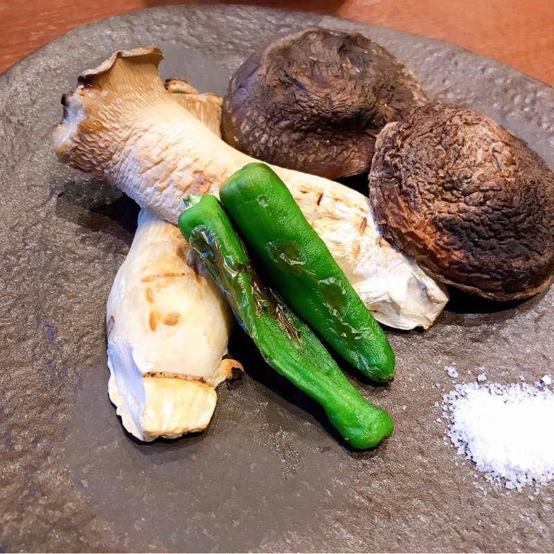 旬の野菜の焼き物(そば せいろや)