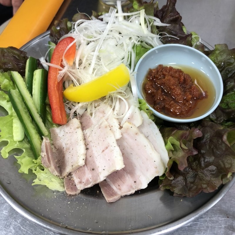 スーチーカーの野菜巻き(台風飯店)