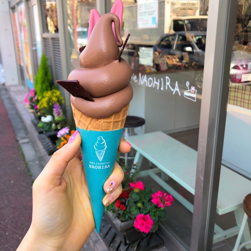 プレミアムショコラソフトクリーム(パティスリーNAOHIRA)