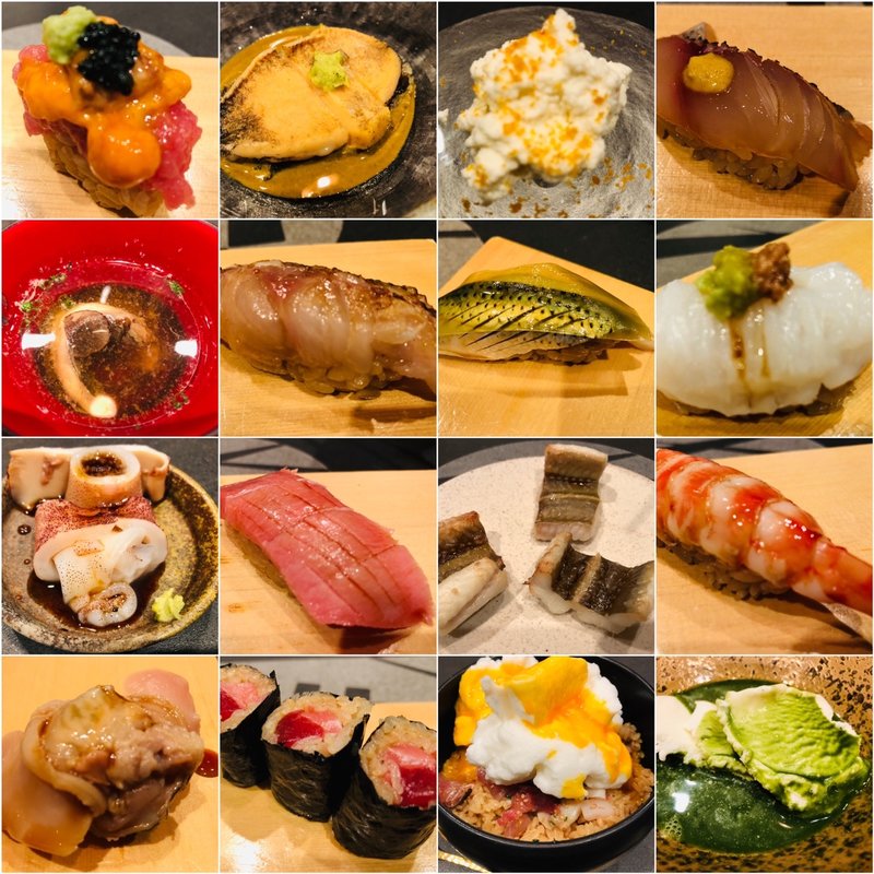 おまかせひと通り(鮨いつみ)