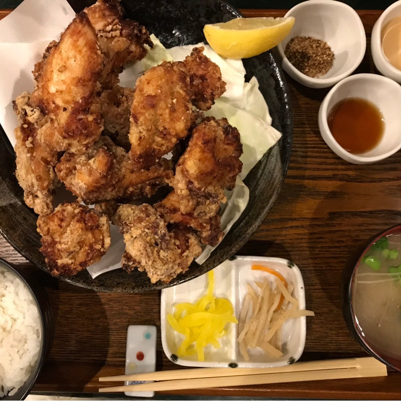 せんざんき定食がっつり(媛 今治焼き鳥の旅)