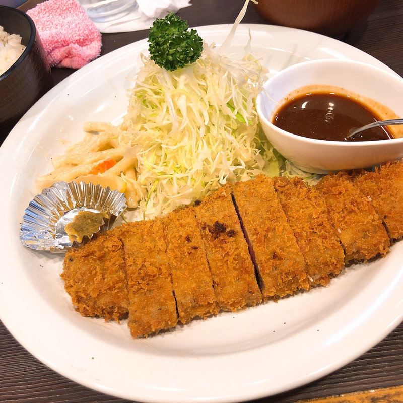 ビーフカツレツ定食(洋食亭おおはし)