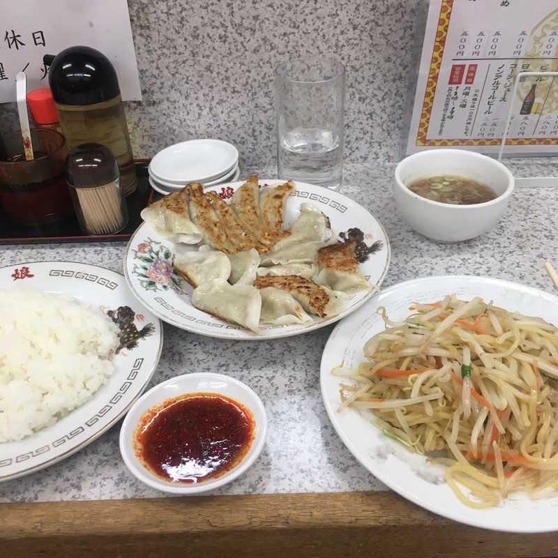 焼そば餃子2人前ライス(娘々 北浦和店)