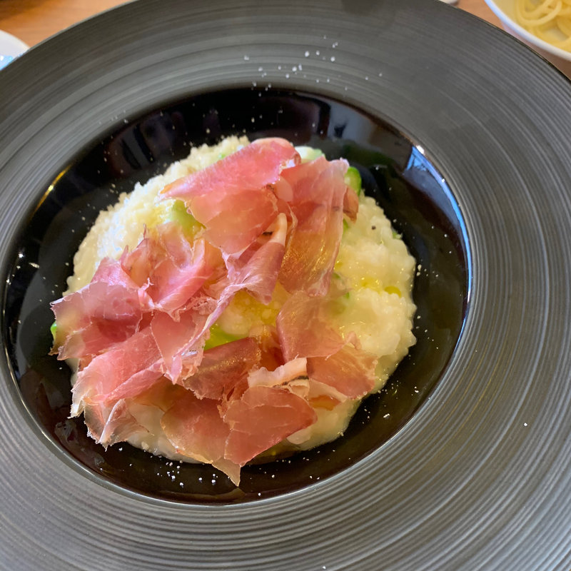 アスパラの生ハムのリゾット(CasaBale)