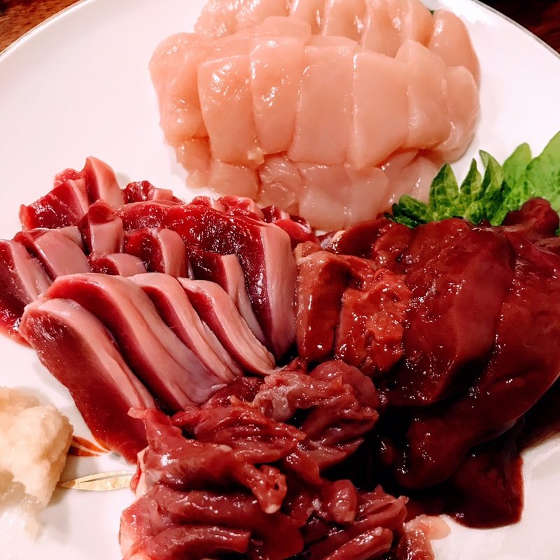 とり刺し盛り(とり朝)