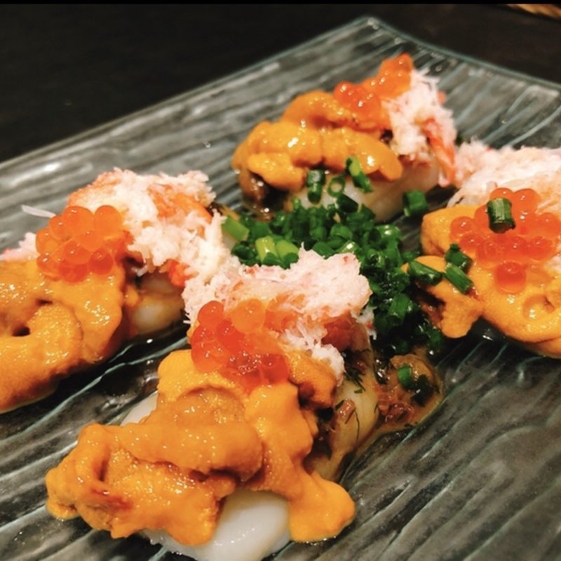 うにと海鮮3種の和風カルパッチョ(うに屋のあまごころ 東京駅店 （【旧店名】リッチョマニアキッチン）)