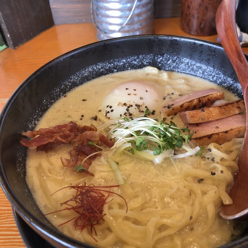 鶏ボナーラ(ラーメンひふみ)