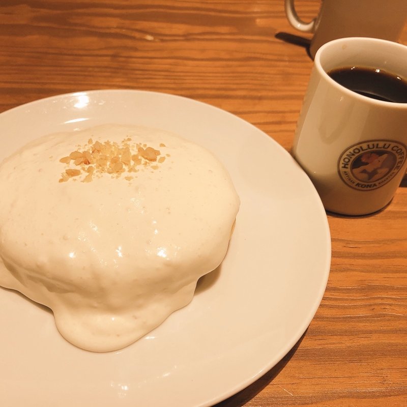 マカダミアナッツクリームパンケーキ(ホノルルコーヒー KITTE博多店)