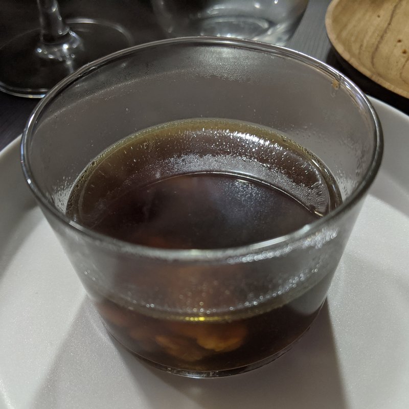 白子入りジビエコンソメ(ビストロ ワタナベ)