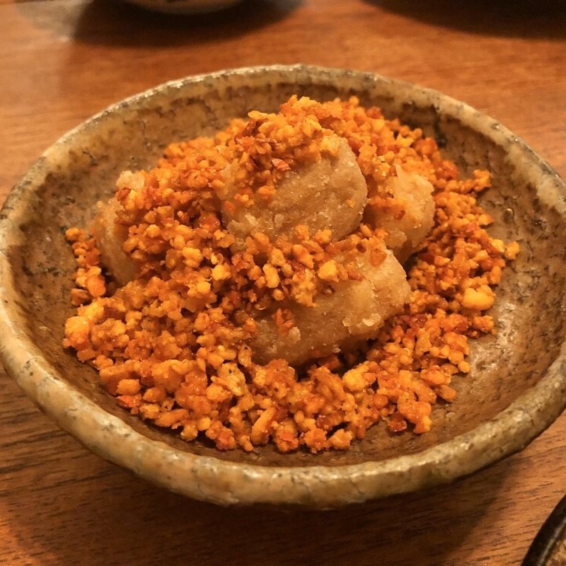 海老芋と唐辛子(中國菜 月泉)