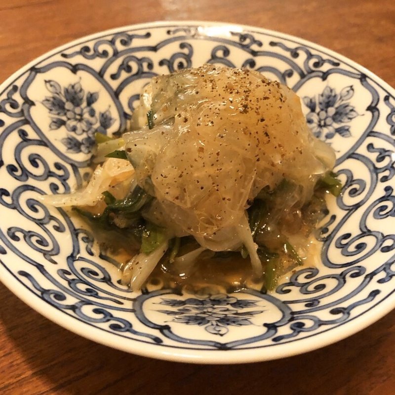 クラゲの和え物(中國菜 月泉)