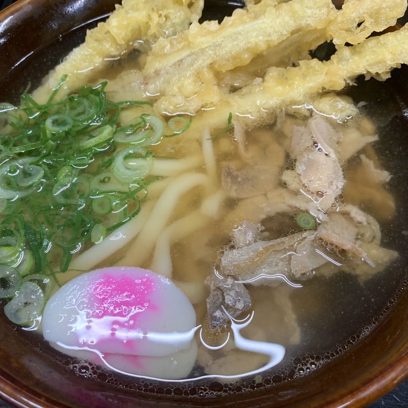 かしわごぼ天うどん(資さんうどん 門松店)
