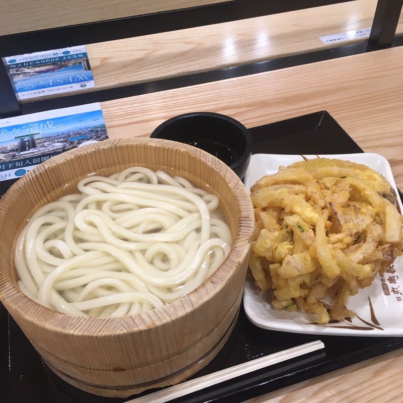 釜揚げうどん(並)(丸亀製麺 マークイズ福岡ももち店)