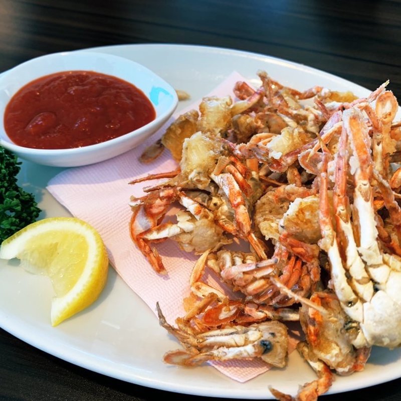 ヒラツメガニの唐揚げ(シーフードレストランメヒコ大洗店 )