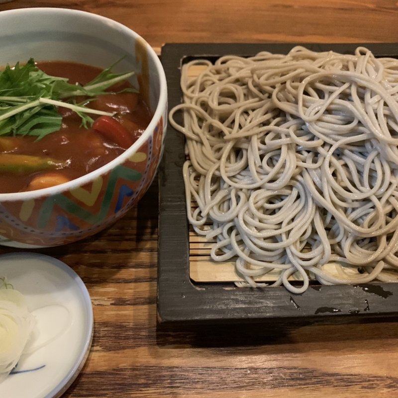 つけトマトカレー蕎麦(くら嶋)