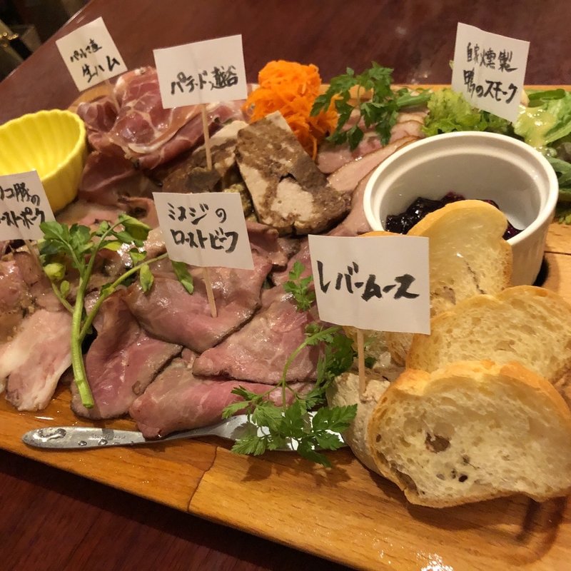 前菜全部盛り(肉酒場ビストロ男前)
