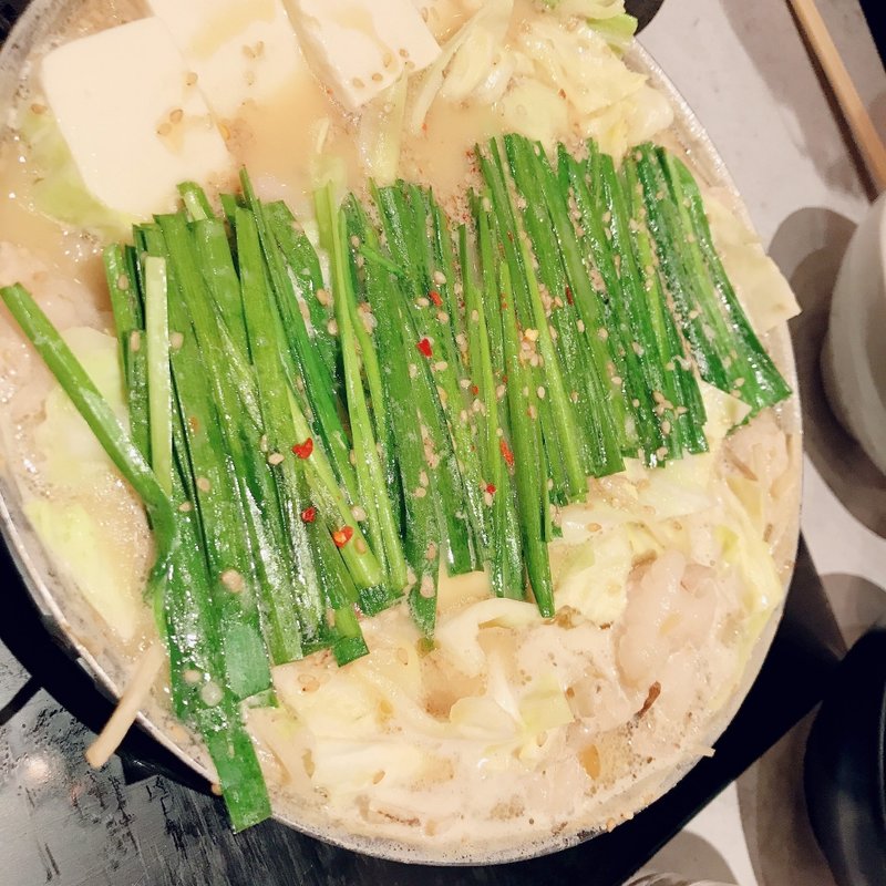 もつ鍋　味噌味(博多もつ鍋 おおやま 博多デイトス店)