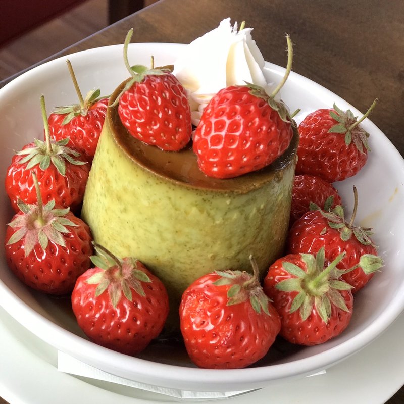 紅ほっぺとプリンのデザートセット(魚敬 葉山マリーナ店)