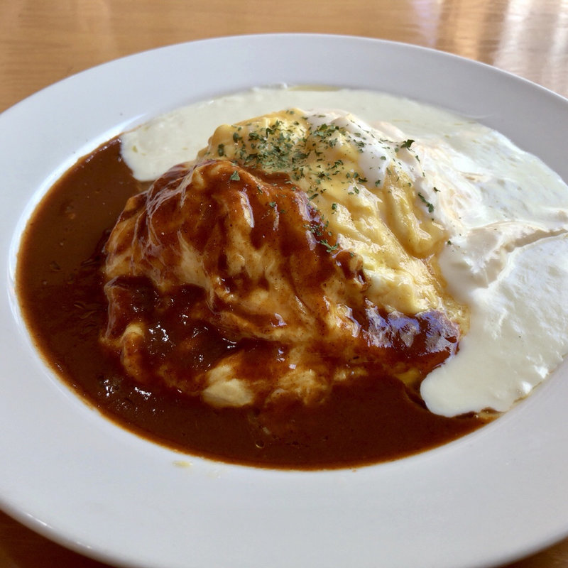 オムライスwソース(いちカフェレストラン)
