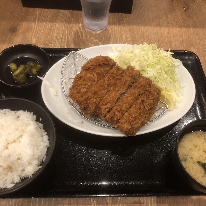 自家製手作りビッグメンチカツ(とんかつ薩摩 ヨドバシ横浜店)