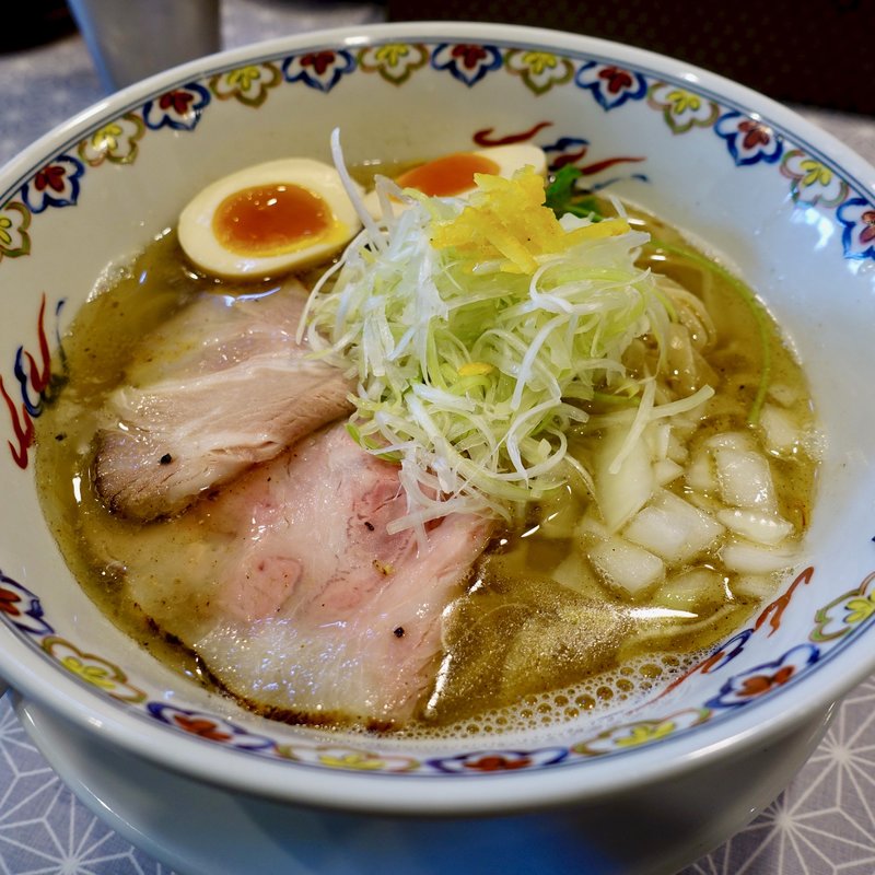 焼き焼き飛魚（あご）塩そば(中華そば 埜邑（のむら）京橋店)